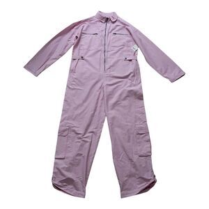 Free People Lavender Pink Utility Jumpsuit